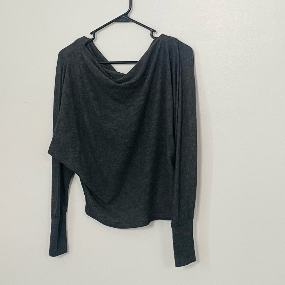 Grey off the shoulder top
